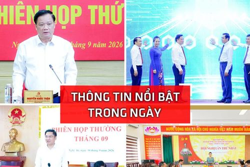 Nghệ An: Thông tin nổi bật ngày 30/9
