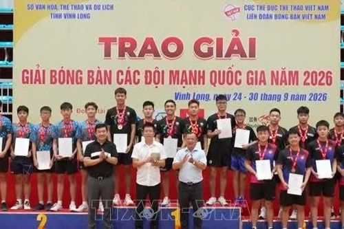 Bế mạc Giải Bóng bàn các đội mạnh quốc gia năm 2026