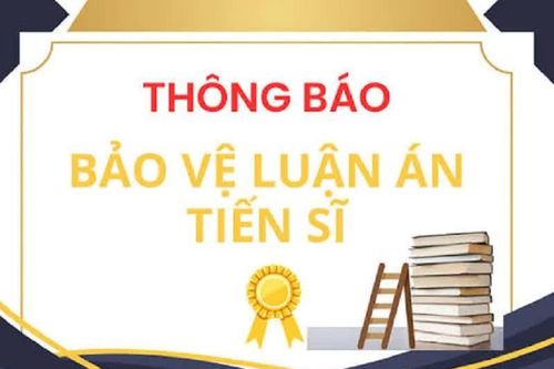 Thông báo ngày bảo vệ luận án tiến sĩ cấp trường của nghiên cứu sinh Vũ Trọng Thành