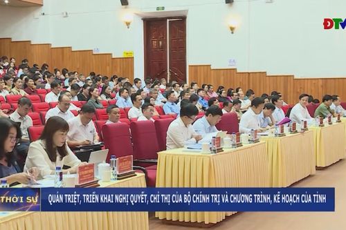 Quán triệt, triển khai nghị quyết, Chỉ thị của Bộ Chính trị và chương trình, kế hoạch của tỉnh