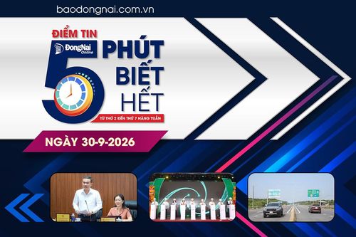 Điểm tin '5 phút biết hết' sáng 30-9: Khởi công xây dựng cầu Cát Lái và cầu Long Hưng