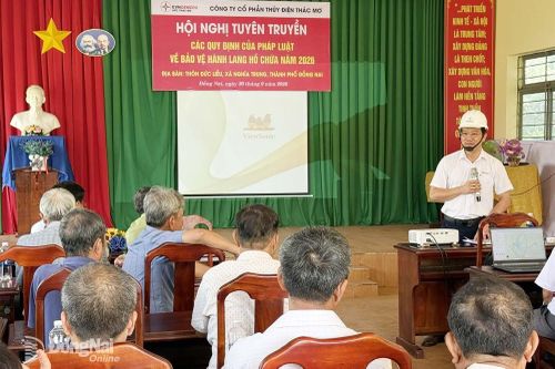 Thủy điện Thác Mơ tuyên truyền pháp luật về bảo vệ hành lang hồ chứa năm 2026