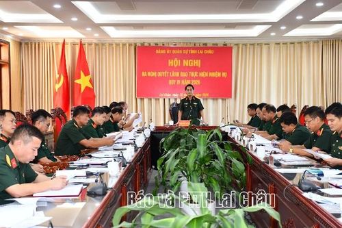 Đảng ủy Quân sự tỉnh Lai Châu ra nghị quyết thực hiện nhiệm vụ quý IV/2026