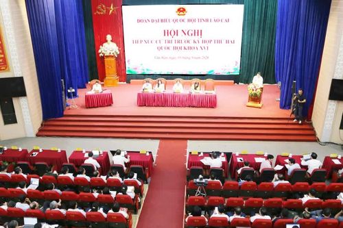 Đoàn đại biểu Quốc hội tỉnh tiếp xúc cử tri các xã, phường khu vực phía Bắc tỉnh Lào Cai