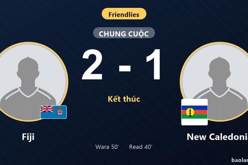 Ngược dòng hạ New Caledonia 2-1, Fiji giành thắng lợi giao hữu kịch tính