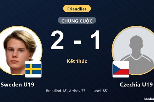Sweden U19 thắng sát nút 2-1, dập tắt nỗ lực bám đuổi của Czechia U19