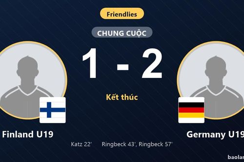 Finland U19 mở tỷ số nhưng để Germany U19 lội ngược dòng giành chiến thắng