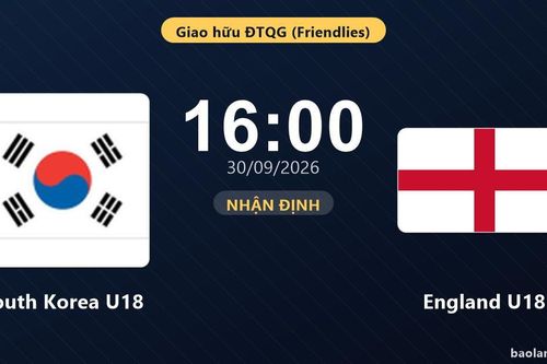 Nhận định South Korea U18 vs England U18: Bản lĩnh sân khách được thử lửa