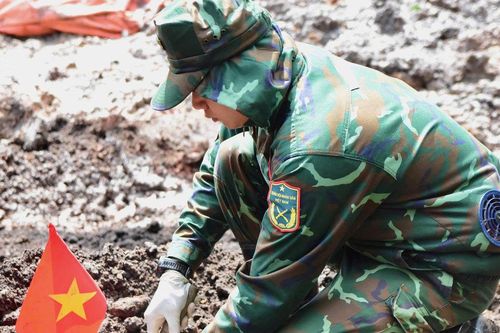 TP. Hồ Chí Minh: Huy động nhiều phương tiện phục vụ tìm kiếm hài cốt liệt sĩ tại Công viên Lê Thị Riêng