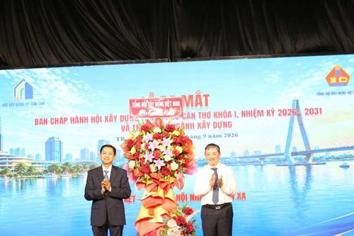 Ra mắt Ban chấp hành Hội Xây dựng TP. Cần Thơ nhiệm kỳ 2026-2031