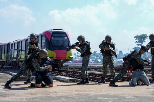 Diễn tập phòng chống khủng bố, bom mìn trên hệ thống Metro