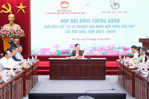 116 tác phẩm vào chung khảo Giải báo chí 'Vì sự nghiệp Đại đoàn kết toàn dân tộc'
