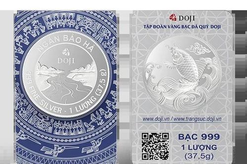Giá bạc nhích tăng, bạc thỏi 1 kg áp sát 59,2 triệu đồng