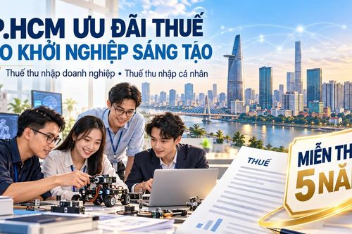TP.HCM miễn thuế 5 năm cho khởi nghiệp sáng tạo