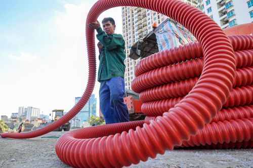 Hà Nội: Toàn cảnh Vành đai 2,5 đoạn Cầu Giấy tăng tốc về đích dịp 10/10