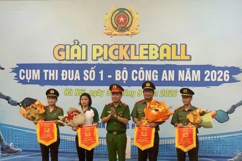 Sôi nổi giải Pickleball Cụm thi đua số 1 - Bộ Công an