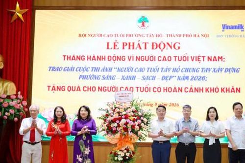 Phường Tây Hồ khai mạc Tháng hành động vì Người cao tuổi Việt Nam năm 2026