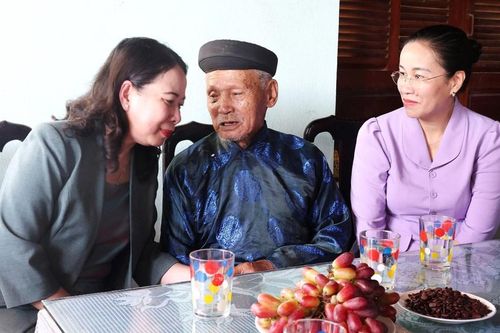 Phó Chủ tịch nước Võ Thị Ánh Xuân thăm, chúc thọ người cao tuổi tại Đà Nẵng