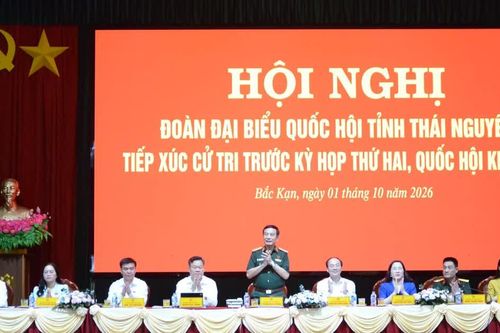 Đại tướng Phan Văn Giang, Phó Thủ tướng Chính phủ, Bộ trưởng Quốc phòng tiếp xúc cử tri Thái Nguyên