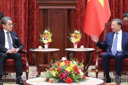 [Ảnh] Tổng Bí thư, Chủ tịch nước Tô Lâm tiếp Chủ tịch Hội đồng quản trị Ngân hàng Hợp tác quốc tế Nhật Bản