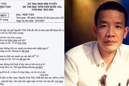 Bài thơ 'Cái đẹp' của Nguyễn Vĩnh Tiến trong đề thi học sinh giỏi bị chê thảm họa, Sở GD&ĐT Phú Thọ lên tiếng làm rõ