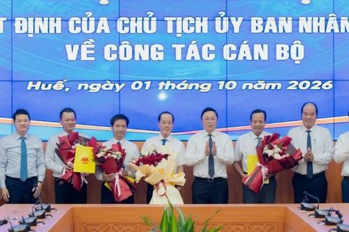 Huế bổ nhiệm hàng loạt cán bộ, kiện toàn lãnh đạo các sở, ban quản lý