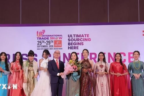 Trình diễn áo dài tại Uttar Pradesh - 'Sắc Việt' tỏa sáng trên đất Ấn Độ