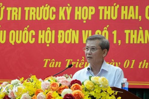 Trưởng Ban Nội chính Trung ương Lê Minh Trí tiếp xúc cử tri tại Đồng Nai