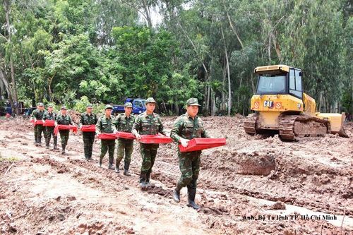 Phát hiện, quy tập thêm 19 bộ hài cốt liệt sĩ tại Công viên Lê Thị Riêng