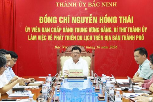 Bí thư Thành ủy Bắc Ninh Nguyễn Hồng Thái: Xây dựng sản phẩm hấp dẫn, mở rộng thị trường du lịch
