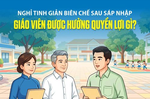 Nghỉ do tinh giản biên chế sau sáp nhập: Giáo viên được hưởng quyền lợi gì?