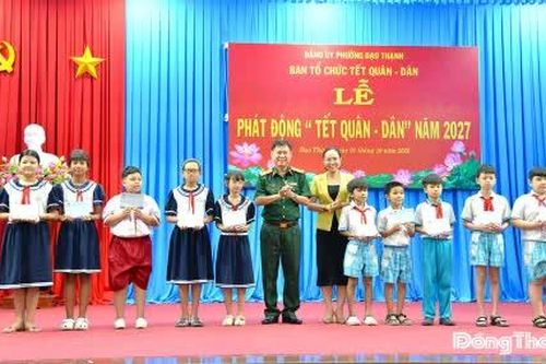 Phường Đạo Thạnh phát động 'Tết Quân - Dân' năm 2027