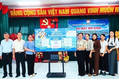 Phường Quy Nhơn Tây ra mắt mô hình “Hộp thư số - Mặt trận lắng nghe Nhân dân”