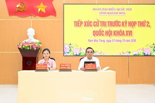 Đại biểu Quốc hội tỉnh Khánh Hòa tiếp xúc cử tri 3 phường khu vực Nha Trang