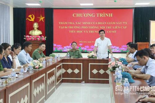 Thẩm tra, xác minh việc triển khai các dự án trường phổ thông nội trú liên cấp tại 4 xã biên giới
