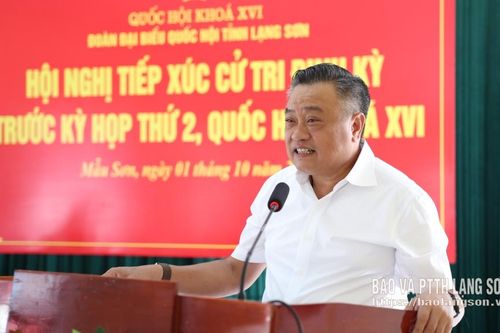 Đoàn đại biểu Quốc hội tỉnh tiếp xúc cử tri 7 xã