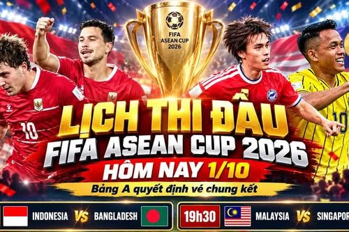 FIFA ASEAN Cup 2026: Indonesia, Malaysia và Singapore tranh vé chung kết