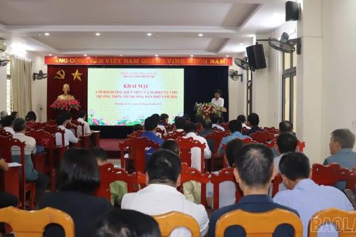 100 tổ trưởng tổ dân phố, trưởng thôn được bồi dưỡng kiến thức, nghiệp vụ