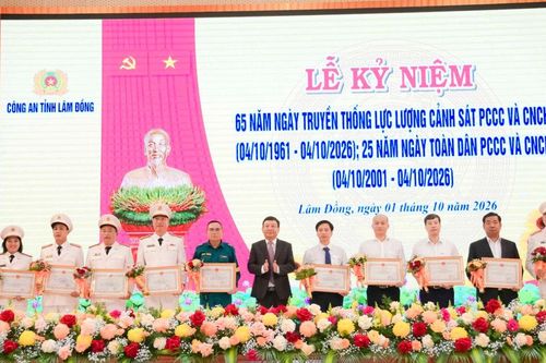 Lâm Đồng kỷ niệm 65 năm Ngày Truyền thống Lực lượng cảnh sát PCCC & CNCH