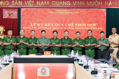 Công an 7 tỉnh phía Bắc ký Quy chế phối hợp công tác kỹ thuật hình sự