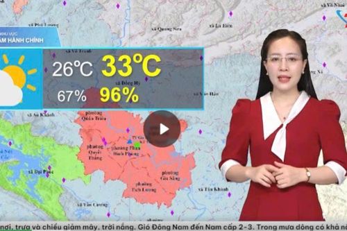 Dự báo thời tiết Thái Nguyên đêm 1-10 và ngày 2-10