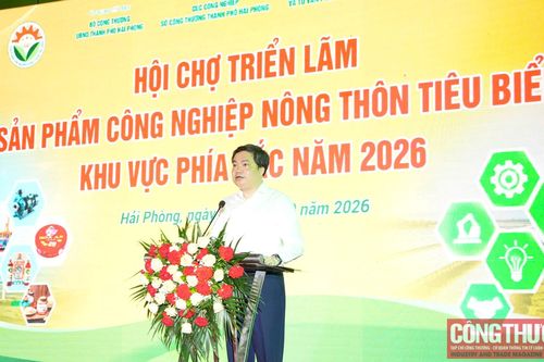 Khai mạc Hội chợ triển lãm sản phẩm công nghiệp nông thôn tiêu biểu khu vực phía Bắc năm 2026