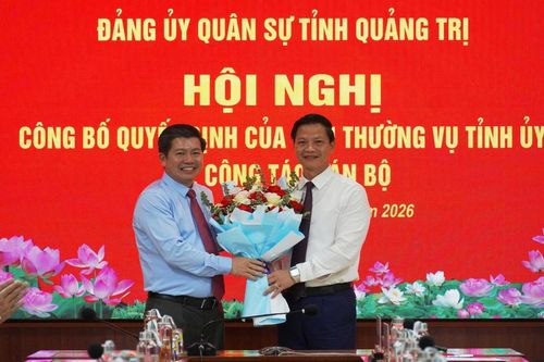 Bí thư Tỉnh ủy Vương Quốc Tuấn giữ chức Bí thư Đảng ủy Quân sự tỉnh Quảng Trị