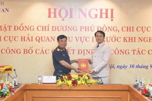 Bổ nhiệm Chi cục trưởng Chi cục Hải quan khu vực I