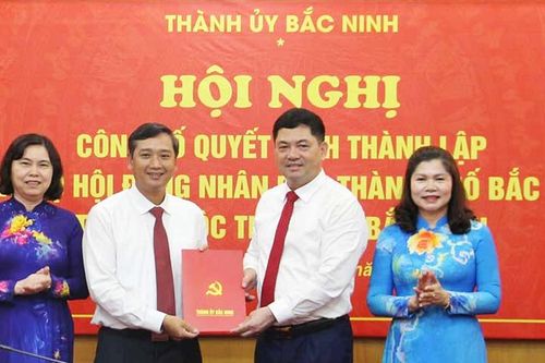 Bắc Ninh: Công bố quyết định thành lập Đảng bộ HĐND thành phố