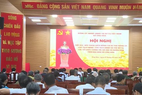 Xã Ứng Hòa: 28 câu hỏi từ cơ sở được đưa ra đối thoại
