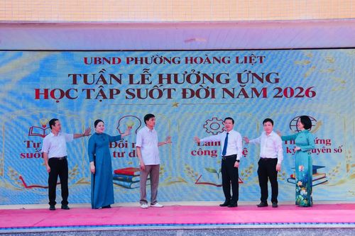 Trường Tiểu học Bùi Quốc Khái hưởng ứng tuần lễ học tập suốt đời năm 2026