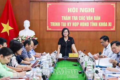 Thẩm tra 4 dự thảo nghị quyết trình HĐND tỉnh