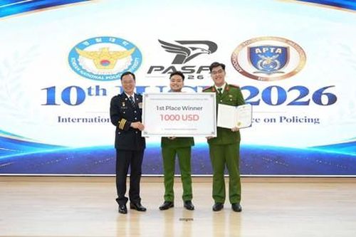 Học viện Cảnh sát nhân dân đạt giải Nhất tại Hội nghị khoa học sinh viên Cảnh sát quốc tế