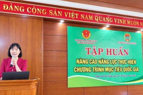 Đà Nẵng tập huấn nâng cao năng lực cho cán bộ Hội Nông dân tại phường Bàn Thạch